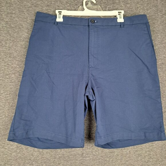 IZOD Ultraflex Waistband Navy Shorts Size 42 44" Performance Short Men's NWT - Picture 1 of 7